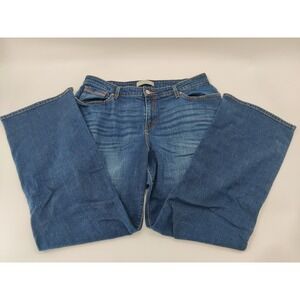 Levis 580 Boot Cut Jeans Womens 18M Blue Denim Flap Pocket Mid Rise 580-0215